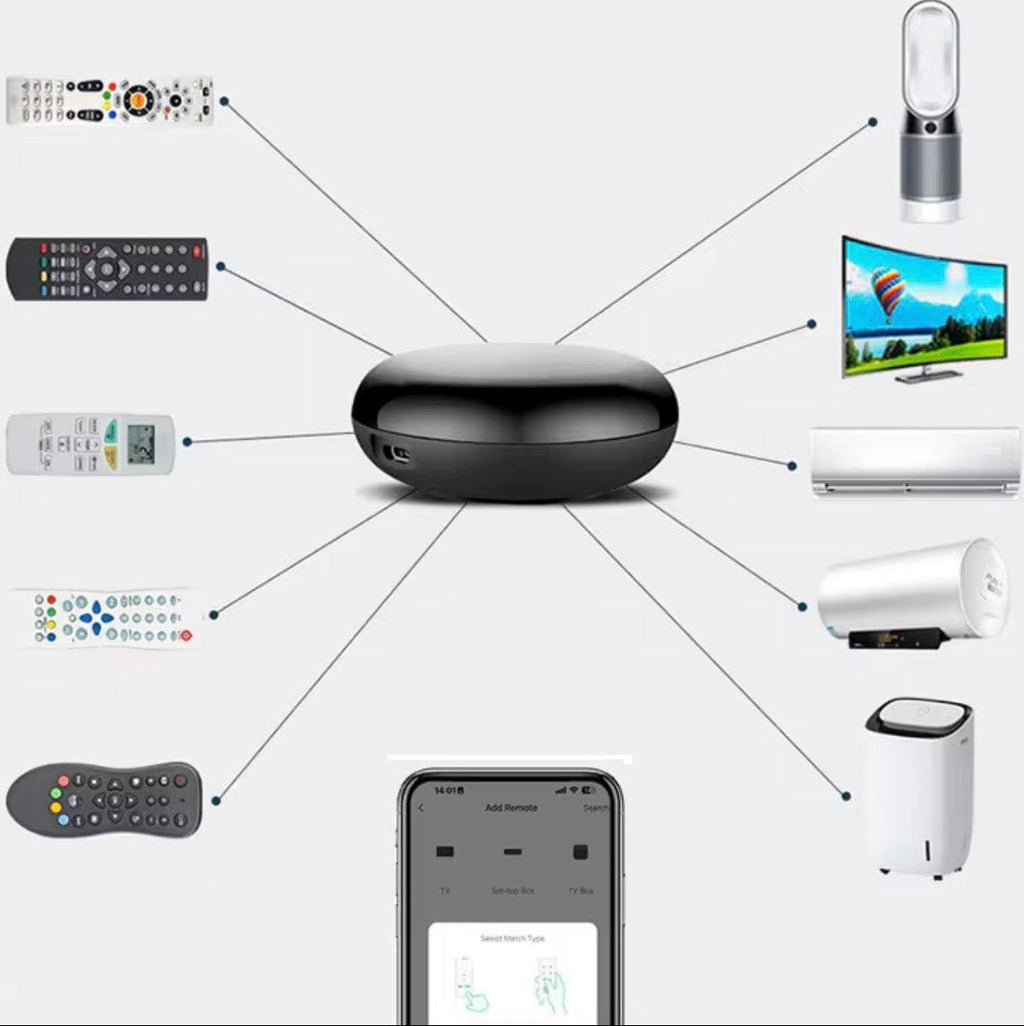 جهاز تحكم عن بعد ذكي يعمل بالأشعة تحت الحمراء بتقنية الواي فاي