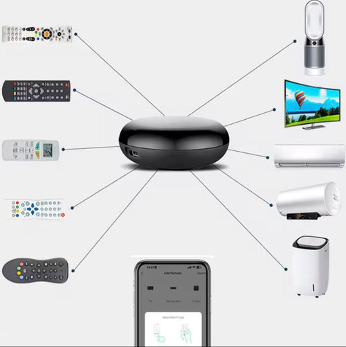 جهاز تحكم عن بعد ذكي يعمل بالأشعة تحت الحمراء بتقنية الواي فاي